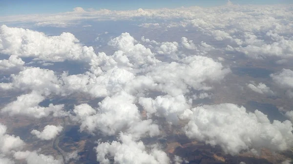 Paisagem Montanha Vista Aérea Com Nuvens — Fotografia de Stock