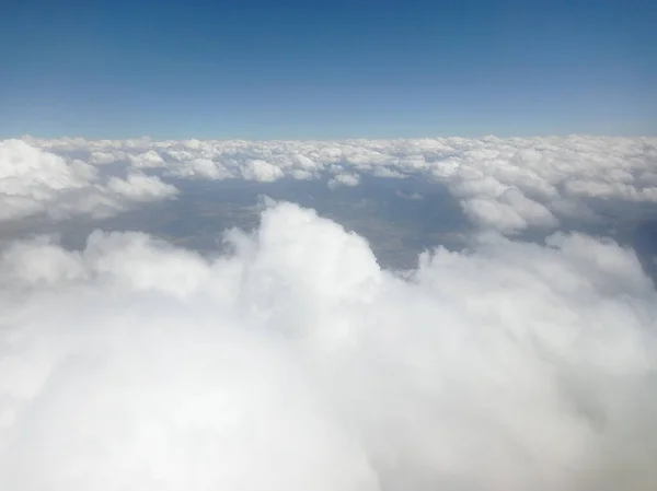 Paisagem Montanha Vista Aérea Com Nuvens — Fotografia de Stock