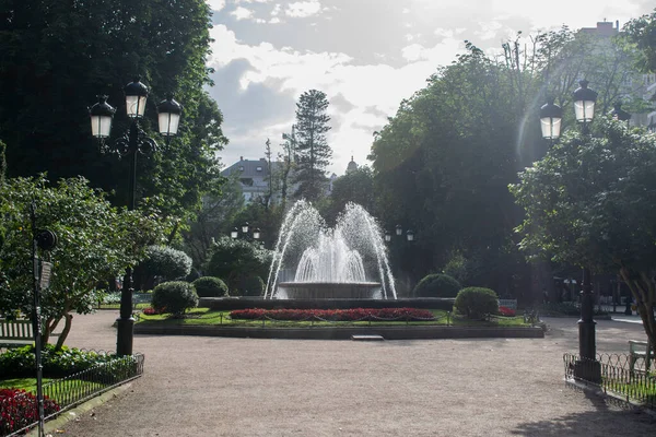 Parks Fountains Spring Vigo Galicia — Stock Photo, Image