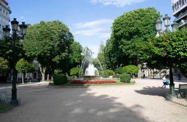 Parks Fountains Spring Vigo Galicia — Stock Photo, Image