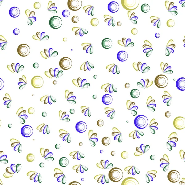 Motif Quatre Couleurs Orange Vert Violet Violet Bleu Avec Des — Image vectorielle