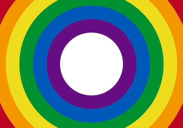 Lgbtiq Steag Formă Cerc — Vector de stoc