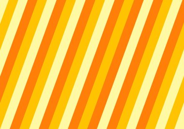 Orange and yellow diagonal bars background.