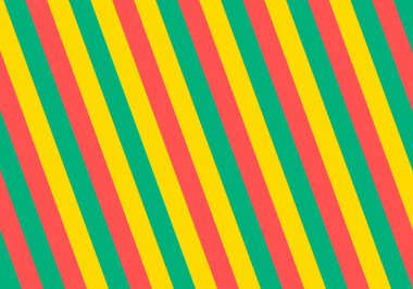 Yeşil, kırmızı ve sarı çizgilerin köşegen arkaplanı.