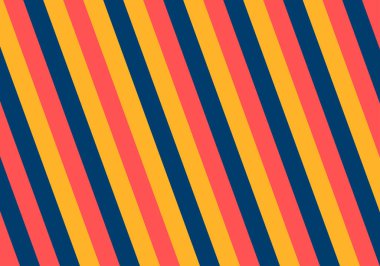 Mavi, turuncu ve kırmızı köşegen çizgilerinin arkaplanı.