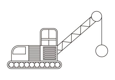 Excavator and heavy construction machinery.