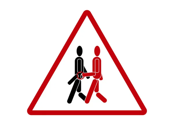 Panneau Avertissement Pickupers Pickpockets Attention Aux Effets Personnels — Image vectorielle