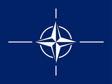 NATO bayrağı beyaz ve mavi