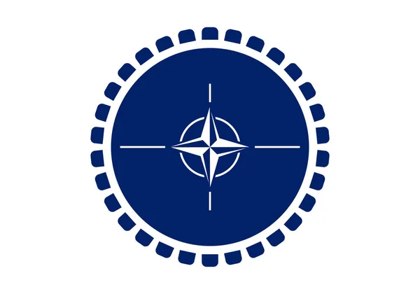 Nato Tagországok Csúcstalálkozójának Vagy Találkozójának Szimbóluma — Stock Vector