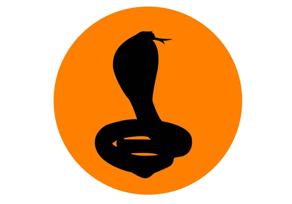 Kobra Szimbóluma Vagy Ikonja — Stock Vector