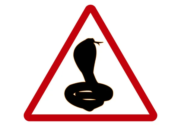 Snake Snakes Snakes Warning Sign — Stockvektor