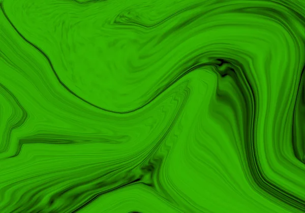 Зеленый Фон Извилистыми Кривыми — стоковое фото
