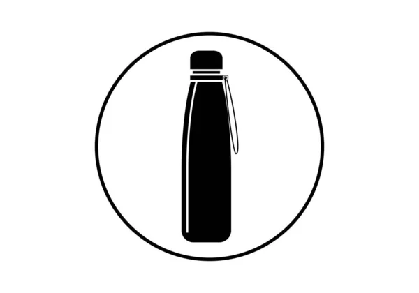 Sustainable Reusable Bottle Symbol Icon — Stockový vektor