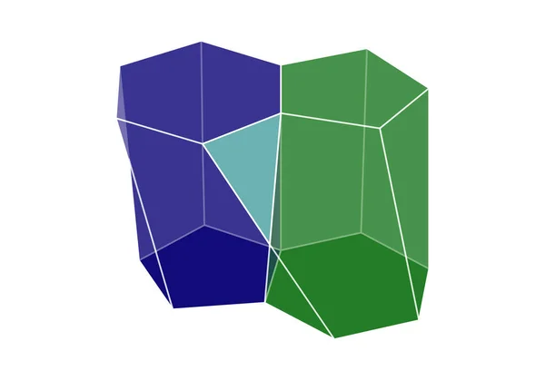 Figuras Pentagonales Hexagonales Unidas — Vector de stock
