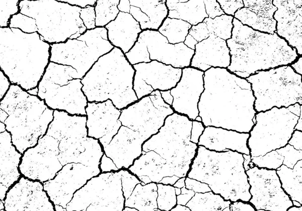 Background Terrain Suffering Drought Black White Dry Ground Global Warming — стоковый вектор