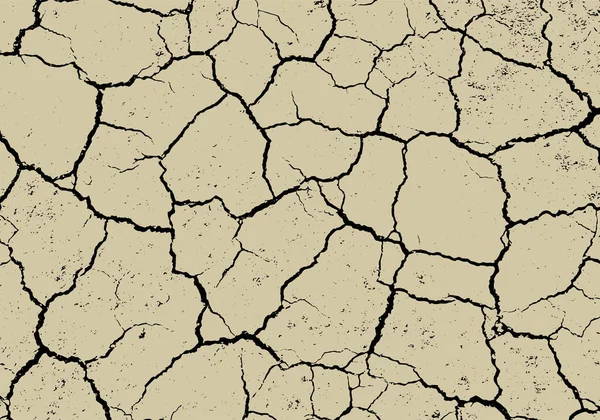 Фон Земли Страдающей Засухи Сухая Земля Глобальное Потепление Жара — стоковый вектор