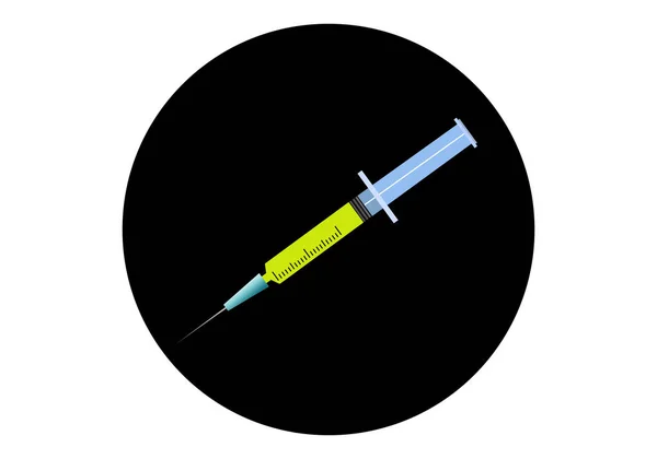 Syringe Syringe Injection Icon Color — ストックベクタ