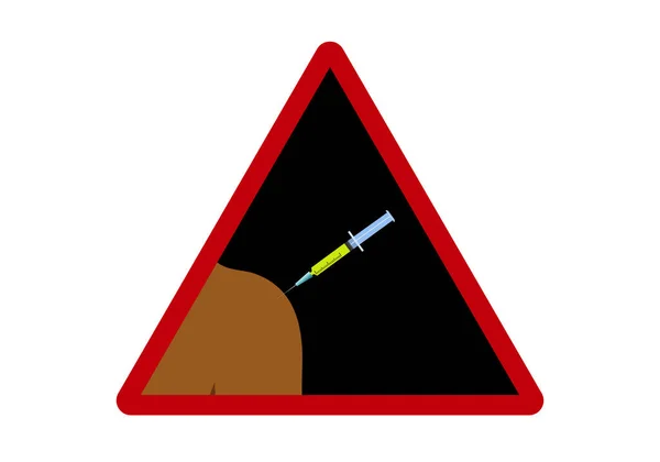 Danger Sign Chemical Submission Watch Out Punctures — Διανυσματικό Αρχείο