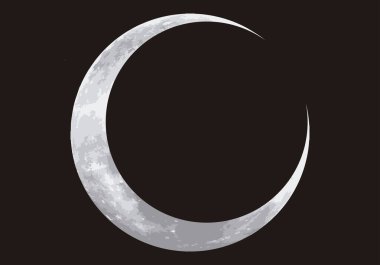 Lunar eclipse on a dark night.