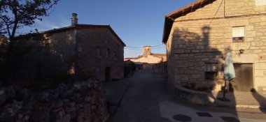 Quintanalara, Burgos, İspanya sokakları ve binaları.