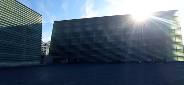 Zeitgenössisches Gebäude Kursaal San Sebastian Spanien — Stockfoto