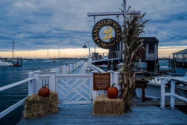 Newport Rhode Island Usa October 2021 Wide Angle Early Morning — Stock Photo, Image