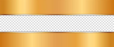 Şeffaf bir yere sahip gümüş çerçeveli uzun altın kurdele afişi