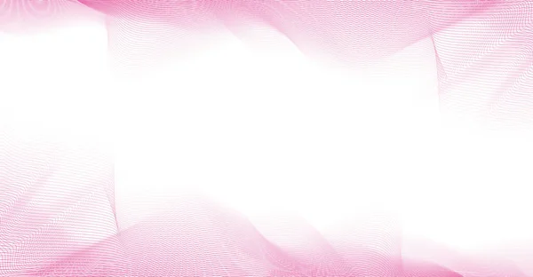 Achtergrond Met Abstracte Vector Roze Gekleurde Geluidsgolf Lijnen — Stockvector