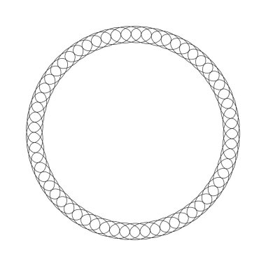 yuvarlak vektör çerçevesi - beyaz arkaplanda daire pankartı