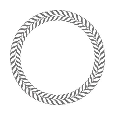 yuvarlak vektör çerçevesi - beyaz arkaplanda daire pankartı