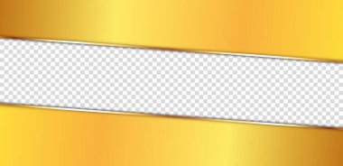 Altın çerçeveli, şeffaf bir yeri olan uzun altın bir kurdele.