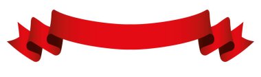 vektör tasarım ögesi - kırmızı vintage kurdele banner etiketi