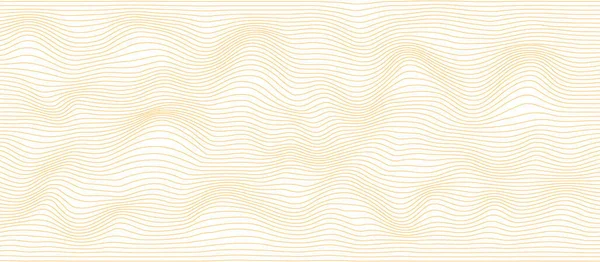 带有抽象金色矢量波纹的背景 — 图库矢量图片