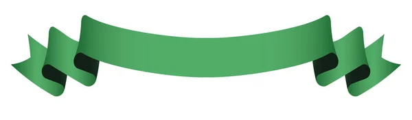 ベクトルデザイン要素 緑のヴィンテージリボンバナーラベル — ストックベクタ