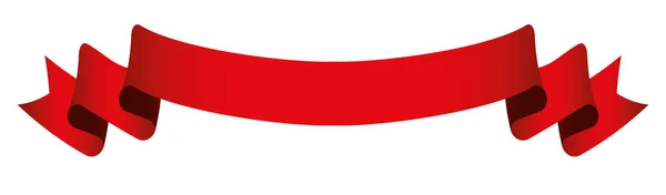 Élément Design Vectoriel Étiquette Bannière Ruban Vintage Rouge — Image vectorielle