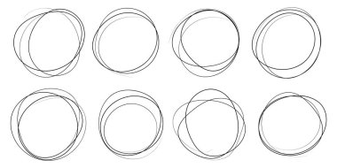 yuvarlak vektör çerçevesi - beyaz arkaplanda daire pankartı