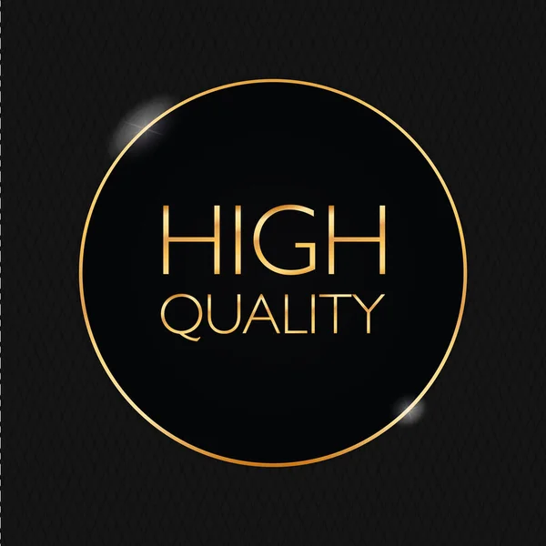 High Quality Runder Goldrahmen Mit Schwarzem Banner Auf Schwarzem Hintergrund — Stockvektor
