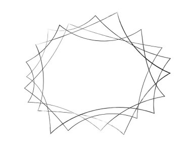 Beyaz arkaplanda soyut gri dalga çizgileri olan çerçevenin vektör illüstrasyonu