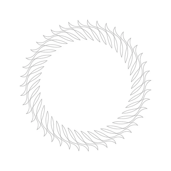 Круглая Векторная Рамка Баннер Круга Белом Фоне — стоковый вектор
