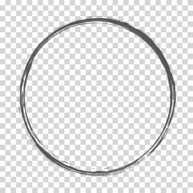 saydam arkaplan üzerindeki yuvarlak fırça boyalı mürekkep damgalı pankart çerçevesinin siyah renkli çizimi