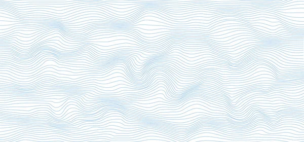 Background Abstract Blue Colored Vector Wave Lines Pattern — Stock Vector