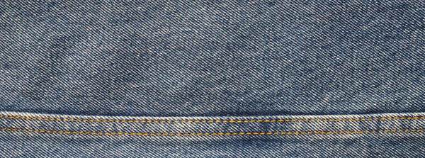 Textuur Van Blauwe Jeans Denim Stof Achtergrond — Stockfoto
