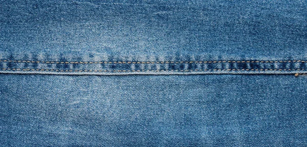 Texture Jeans Bleu Fond Tissu Denim — Photo