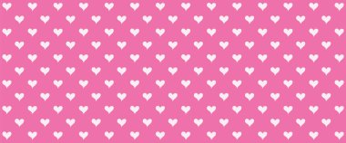 Pembe kalp desenli vektör arkaplanı çizimi