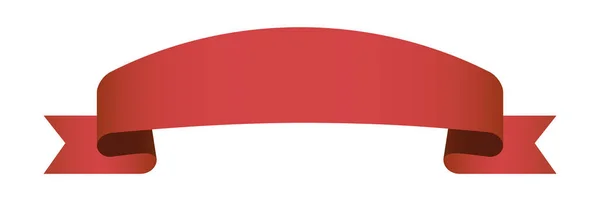 Element Wektorowy Design Czerwona Wstążka Vintage Etykieta Baner Białym Tle — Wektor stockowy