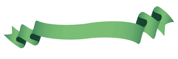 Élément Design Vectoriel Étiquette Bannière Ruban Vintage Couleur Verte Sur — Image vectorielle