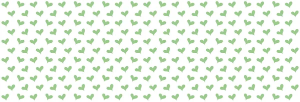 Illustration Des Vektorhintergrundes Mit Grün Gefärbtem Herzmuster — Stockvektor