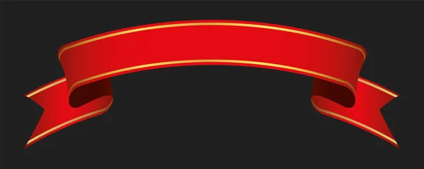 Elemento Diseño Vectorial Etiqueta Banner Cinta Vintage Color Rojo Sobre — Archivo Imágenes Vectoriales