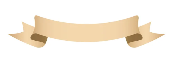 Élément Design Vectoriel Étiquette Bannière Ruban Vintage Couleur Jaune Sur — Image vectorielle
