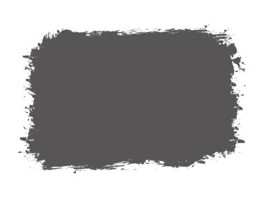 Beyaz arkaplanda vektör fırçası boyalı pankart çerçevesi